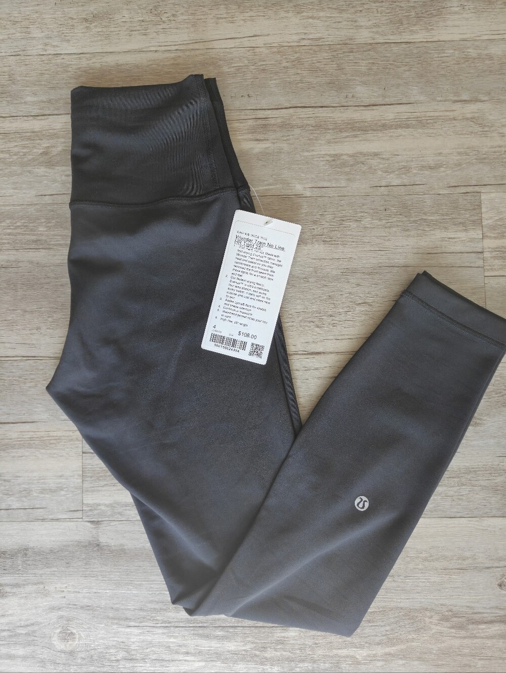 Lululemon Wundertrain No Line High Rise Tights Black Size 4 25" New With Tags